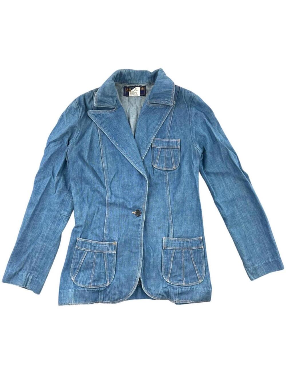 Vintage 70s Whip-O-Will Denim Blazer